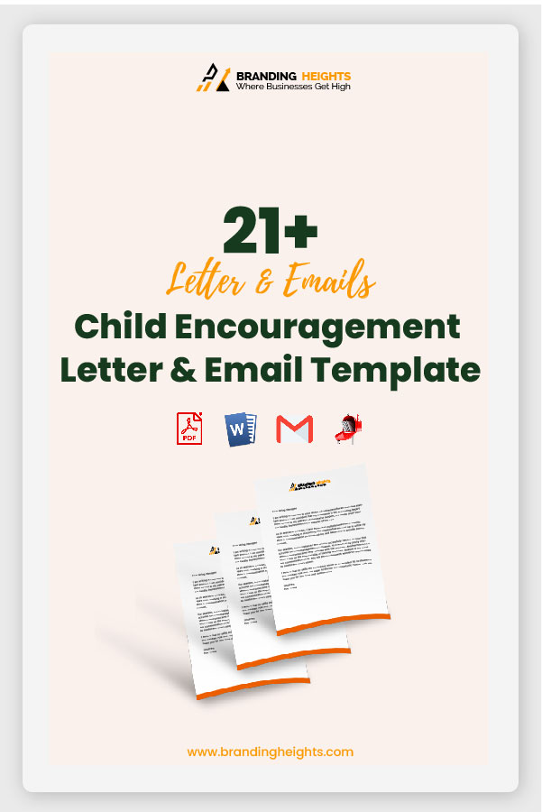 Child Encouragement Letter & Email subject lines