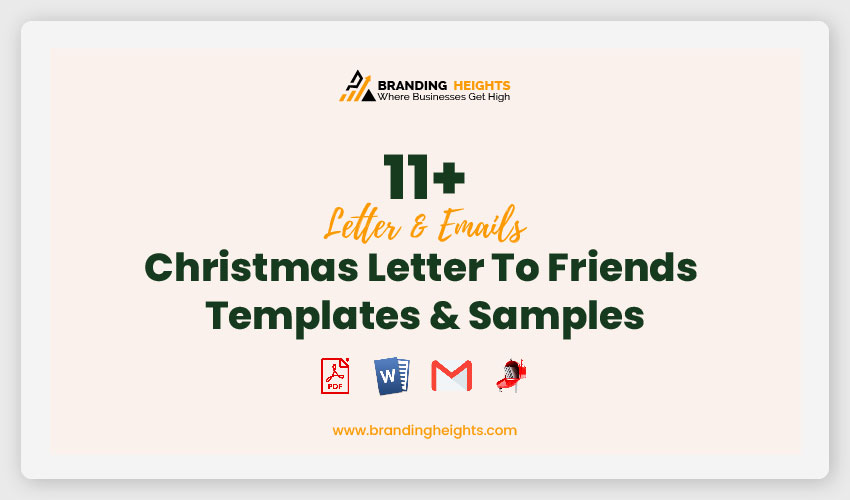 Christmas Letter To Friends Templates & Samples