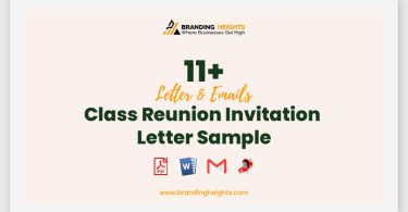 Class Reunion Invitation Letter Sample