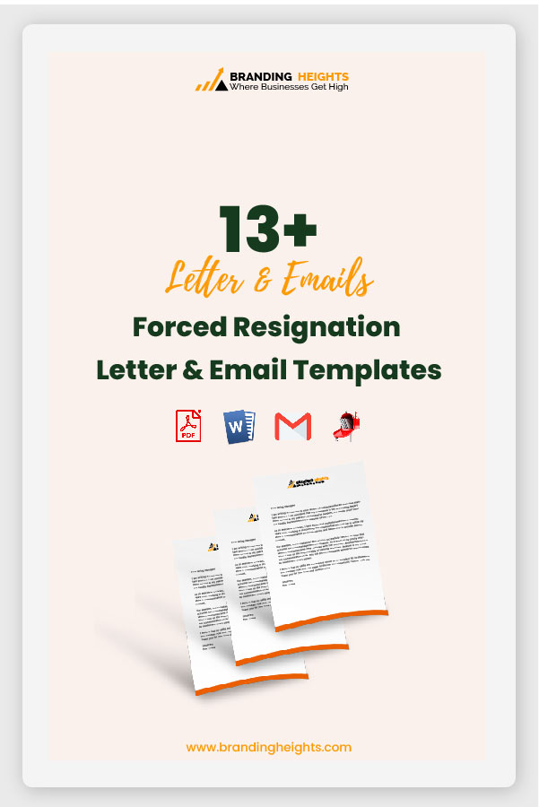 Company forced resignation letter sample