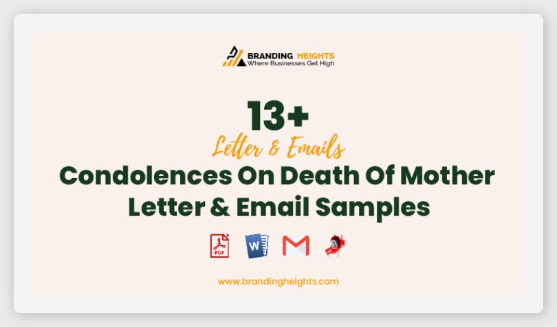 Condolences On Death Of Mother Letter & Email Samples