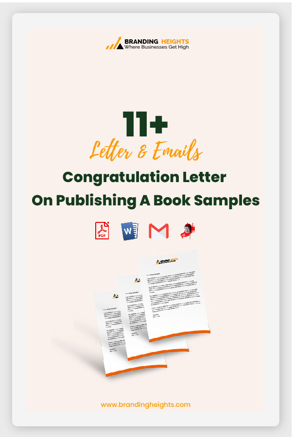 Congratulation Letter On Publishing A Book & Email subject lines