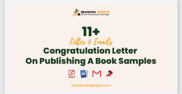 Congratulation Letter On Publishing A Book Samples