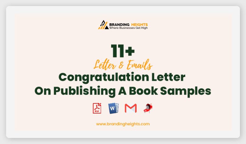 Congratulation Letter On Publishing A Book Samples