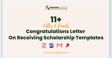 Congratulations Letter On Receiving Scholarship Templates