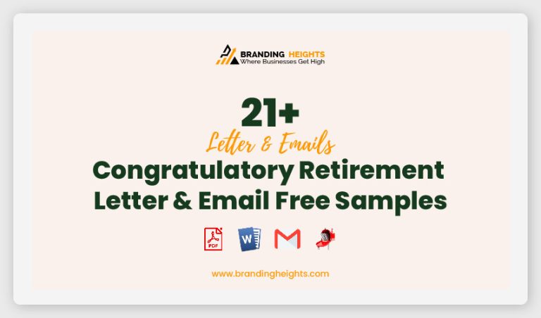 21+ Congratulatory Retirement Letter & Email Free Samples