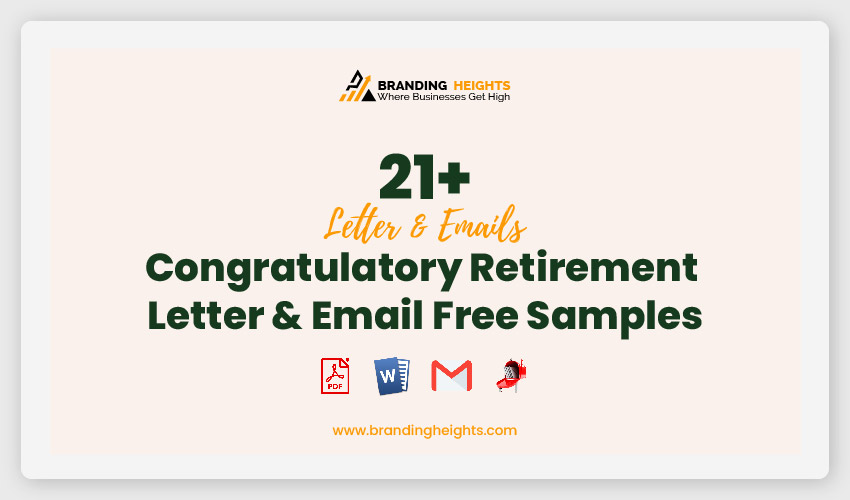 Congratulatory Retirement Letter & Email Free Samples