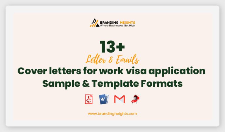 work visa application cover letter