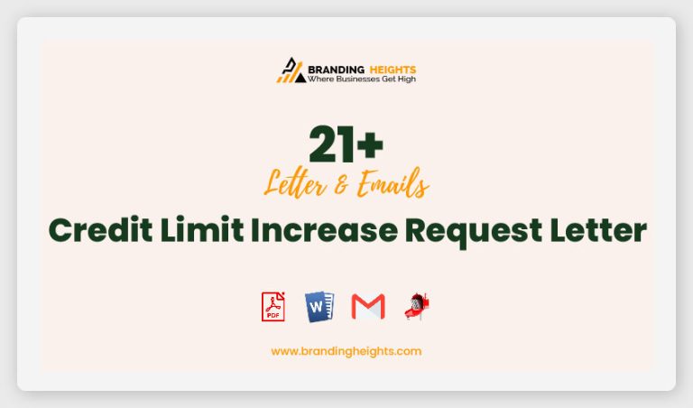 21+Credit Limit Increase Request Letter: 8 Templates