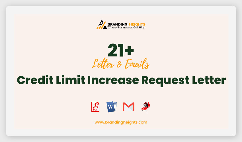 Credit Limit Increase Request Letter