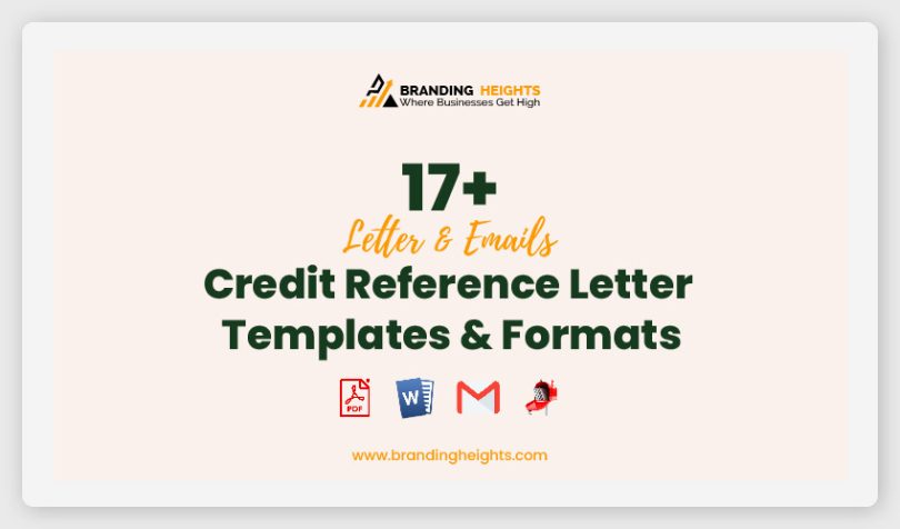 Credit Reference Letter Templates Formats