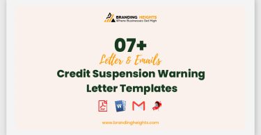 Credit Suspension Warning Letter Templates
