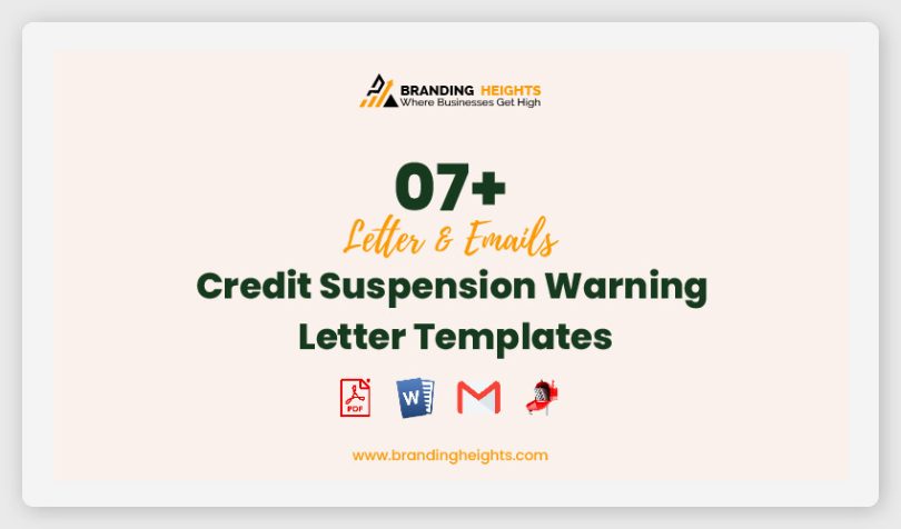 Credit Suspension Warning Letter Templates