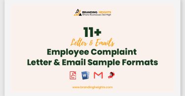 Employee Complaint Letter & Email Sample Formats