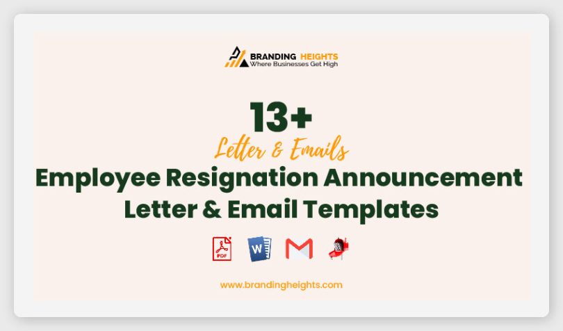 Employee Resignation Announcement Letter & Email Templates