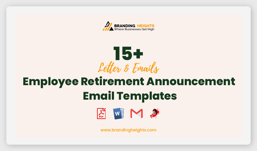 Employee Retirement Announcement Email Templates