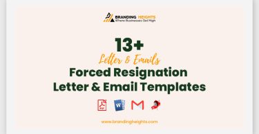 Forced Resignation Letter & Email Templates