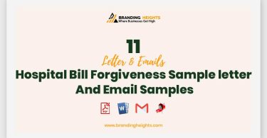 Hospital Bill Forgiveness Sample letter And Email Samples