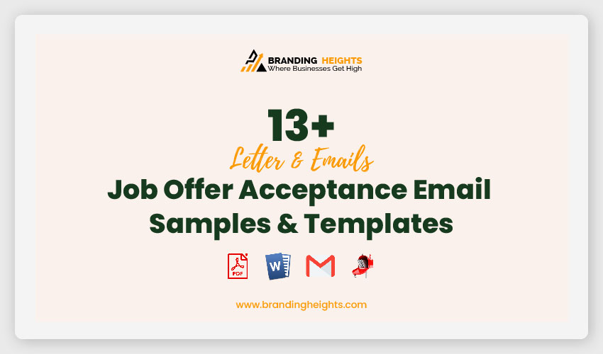 Job Offer Acceptance Email Samples & Templates