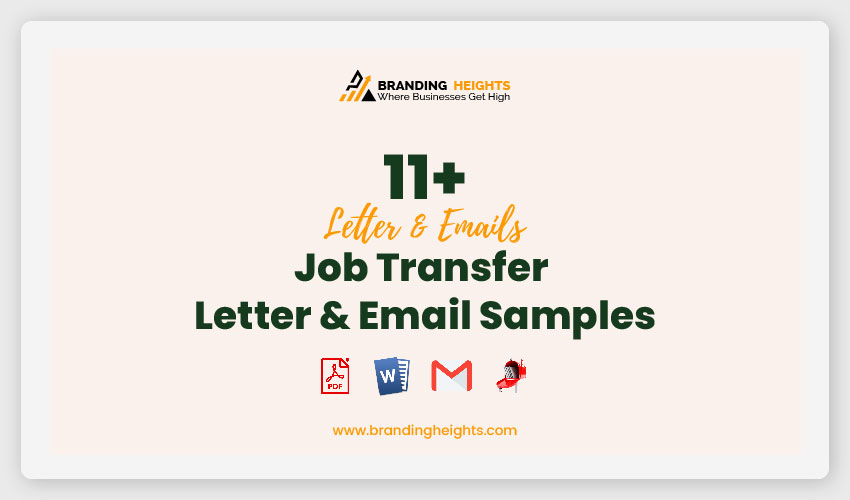 Job Transfer Letter & Email Samples