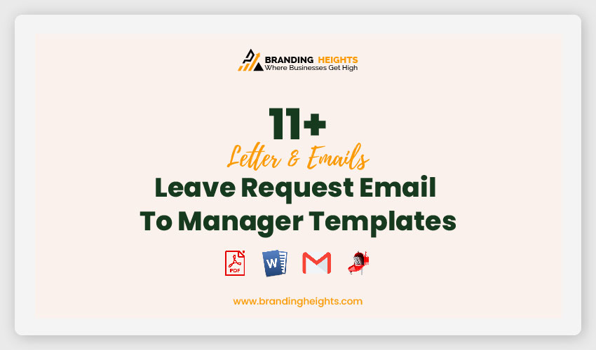 11 Leave Request Email To Manager Templates