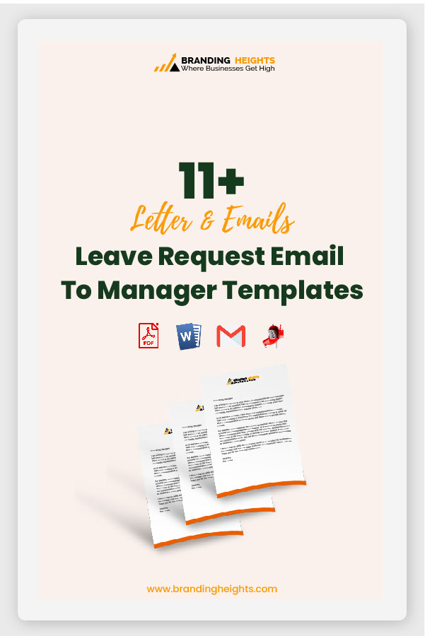 Leave request mail to manager