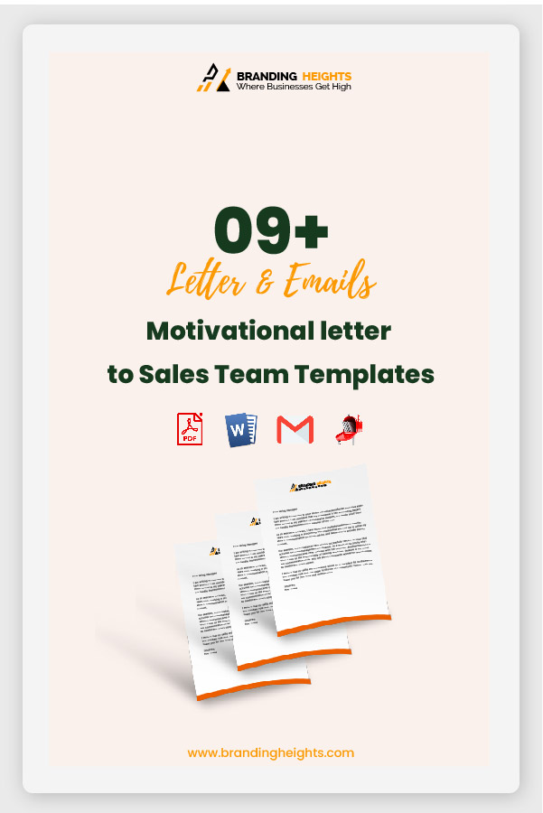 Letter For Motivating Sales Team