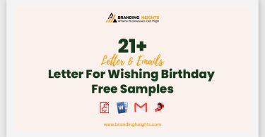 Letter For Wishing Birthday Free Samples