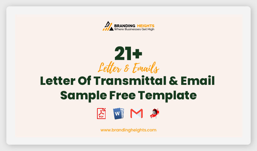 Letter Of Transmittal & Email Sample Free Template