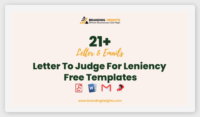 Letter To Judge For Leniency Free Templates