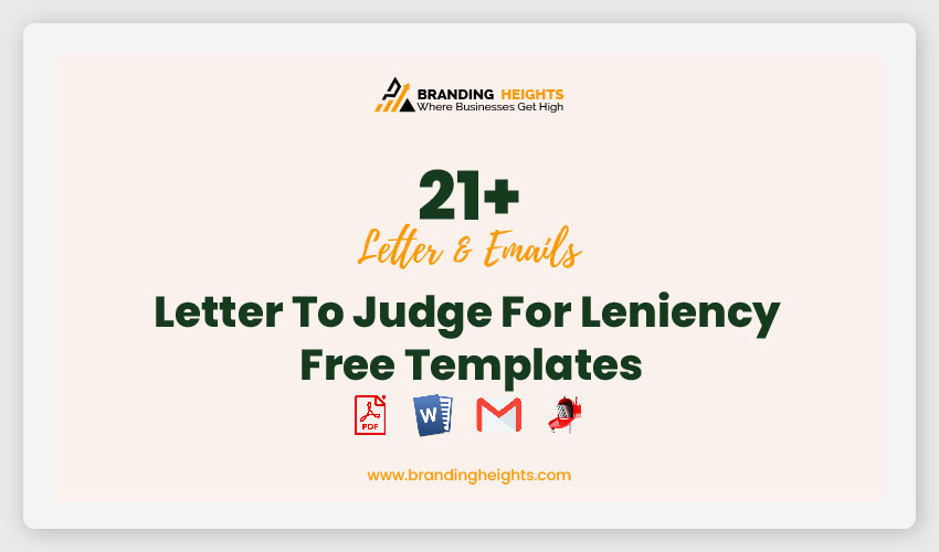 21 Letter To Judge For Leniency Free Templates