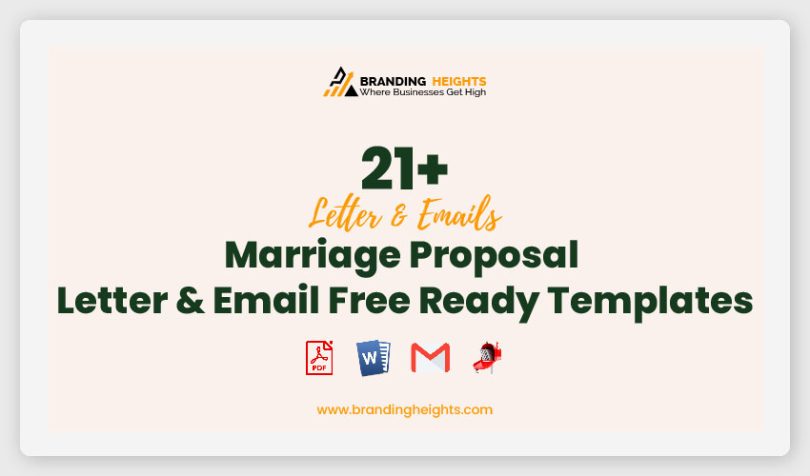 Marriage Proposal Letter & Email Free Ready Templates