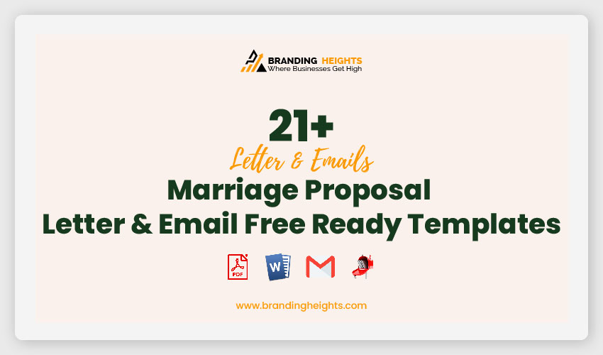 Marriage Proposal Letter & Email Free Ready Templates