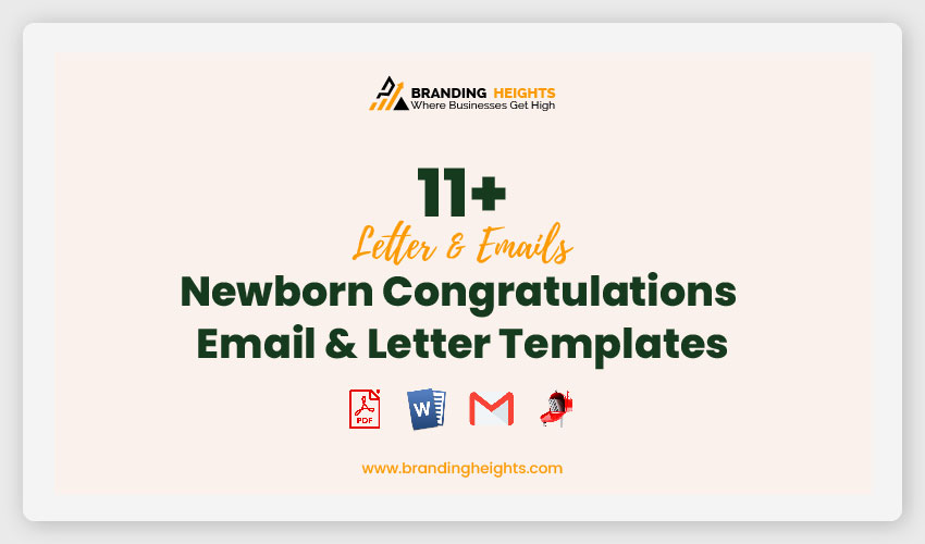 Newborn Congratulations Email & Letter Templates