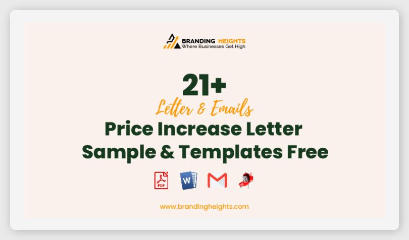 Price Increase Letter Sample Templates Free