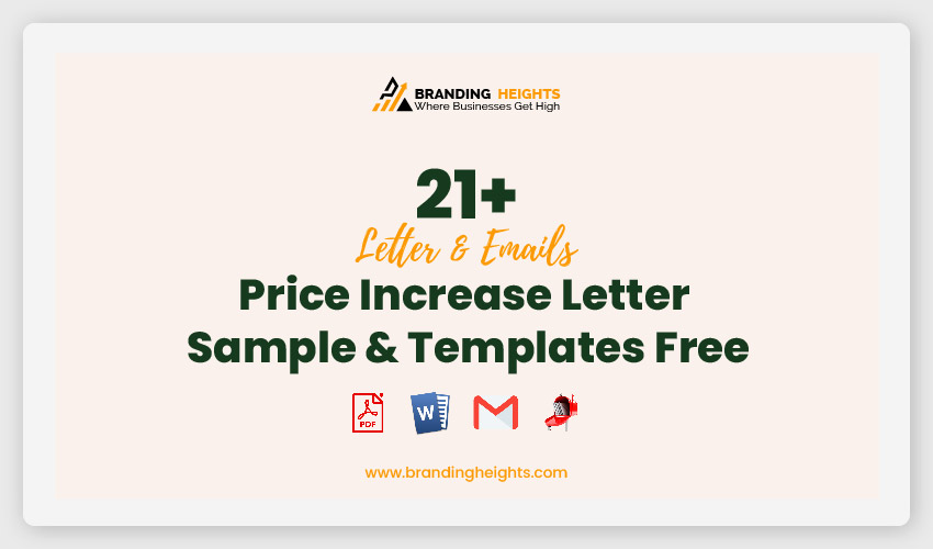 Price Increase Letter Sample Templates Free