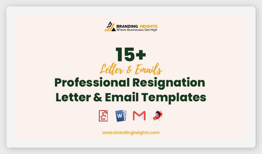 Professional Resignation Letter & Email Templates
