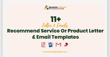 Recommend Service Or Product Letter & Email Templates