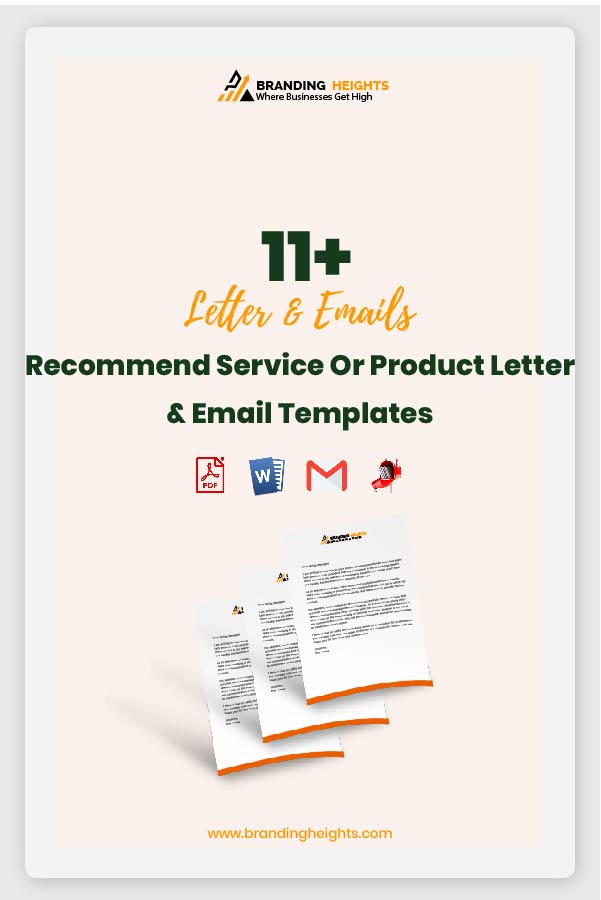 Recommend Service Or Product Letter Samples