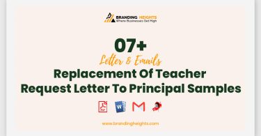 Replacement Of Teacher Request Letter To Principal