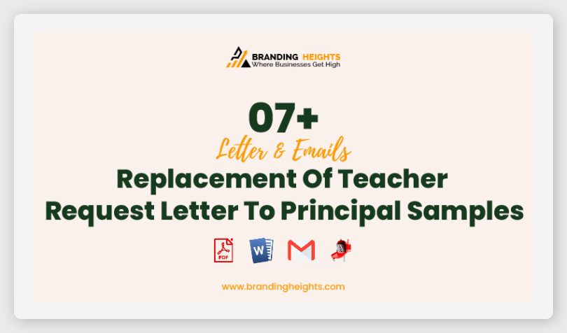 Replacement Of Teacher Request Letter To Principal