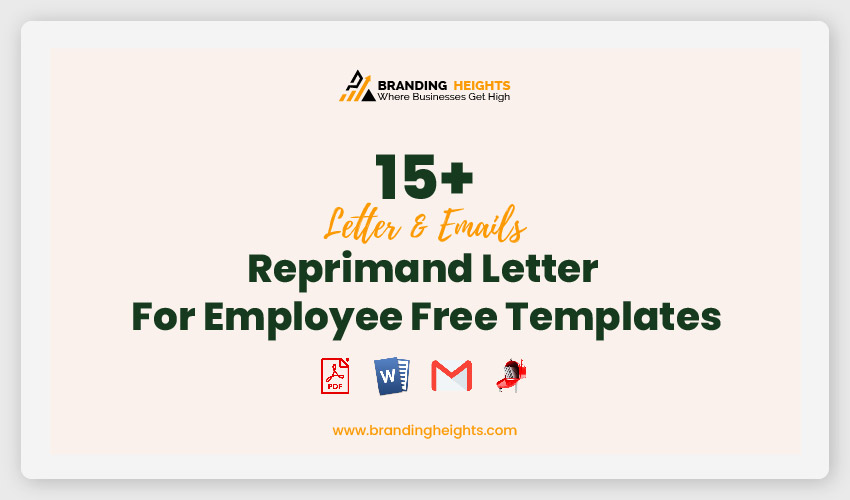 Reprimand Letter For Employee Free Templates