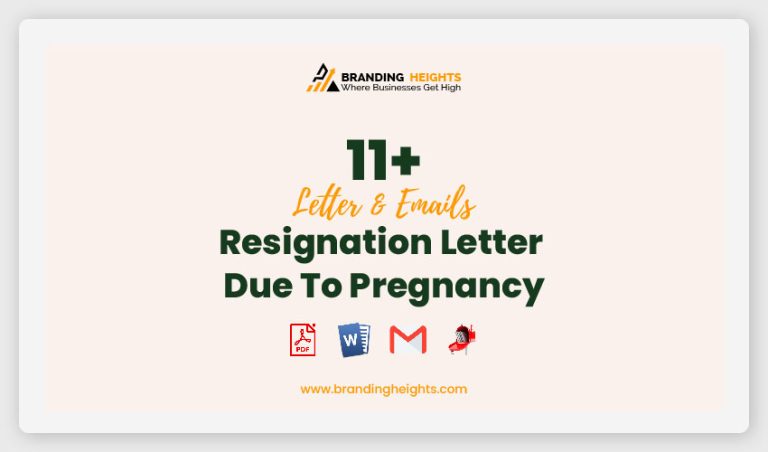 Resignation Letter Due To Pregnancy 11 Samples 4862