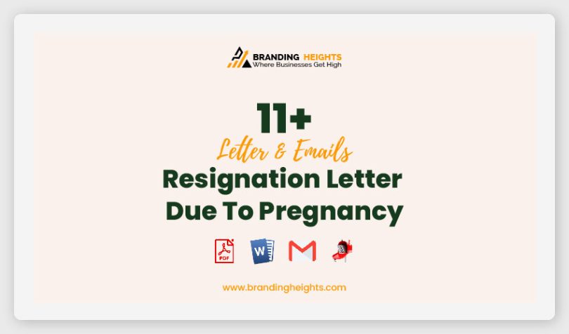 Resignation Letter Due To Pregnancy
