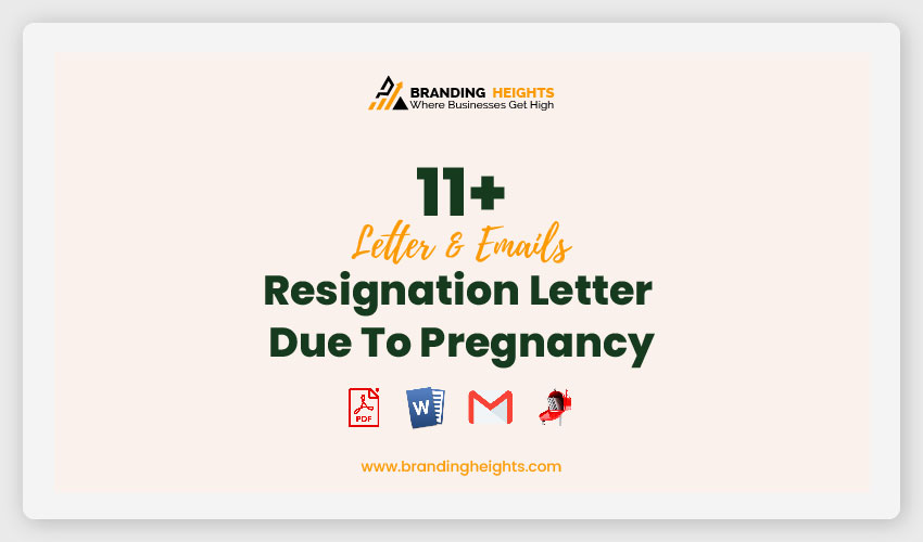 Resignation Letter Due To Pregnancy