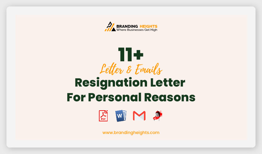 Resignati-on Letter For Personal Reasons