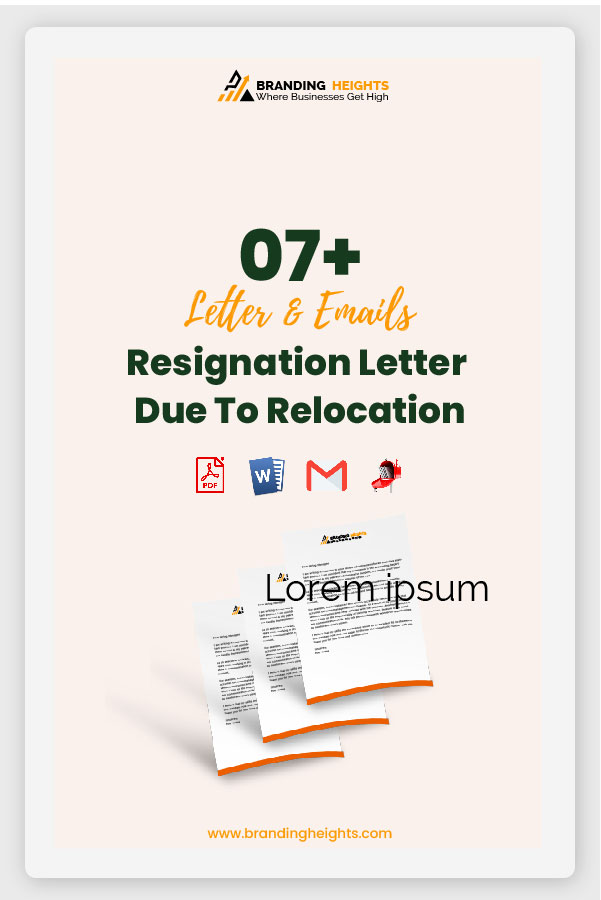 Resignation letter due to relocation of spouse