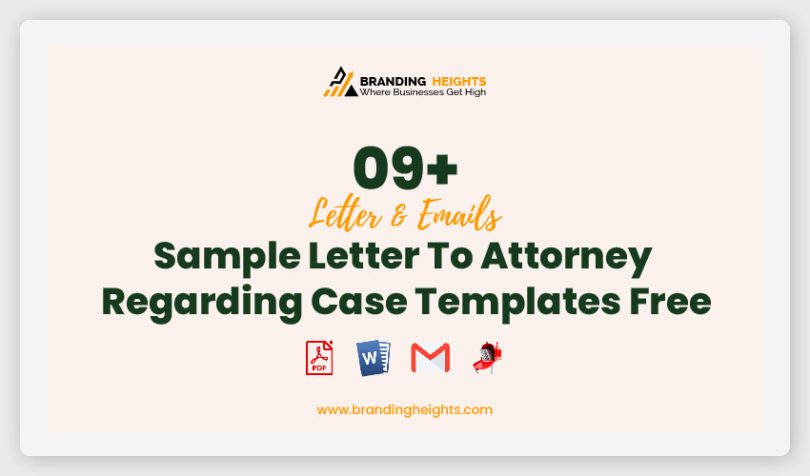 Sample Letter To Attorney Regarding Case Templates