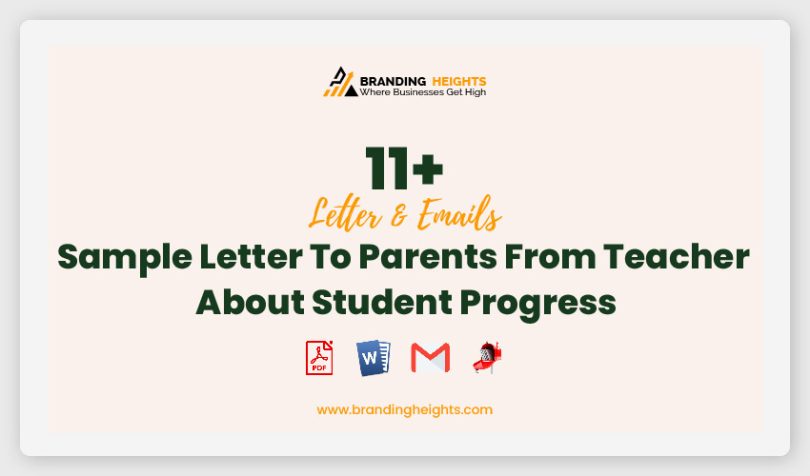 11 Sample Letter To Parents From Teacher About Student Progress