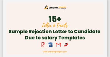 Sample Rejection Letter to Candidate Due to salary Templates